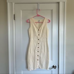 J. Crew linen and cotton summer button-down dress